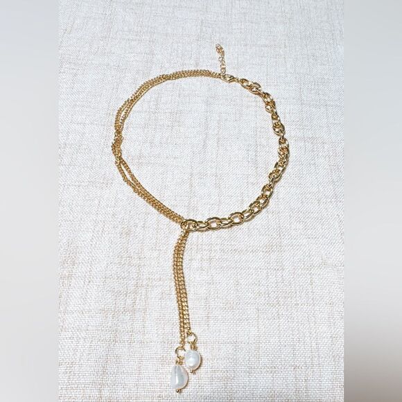 Pearl drop necklace N509 - Picture 4 of 5